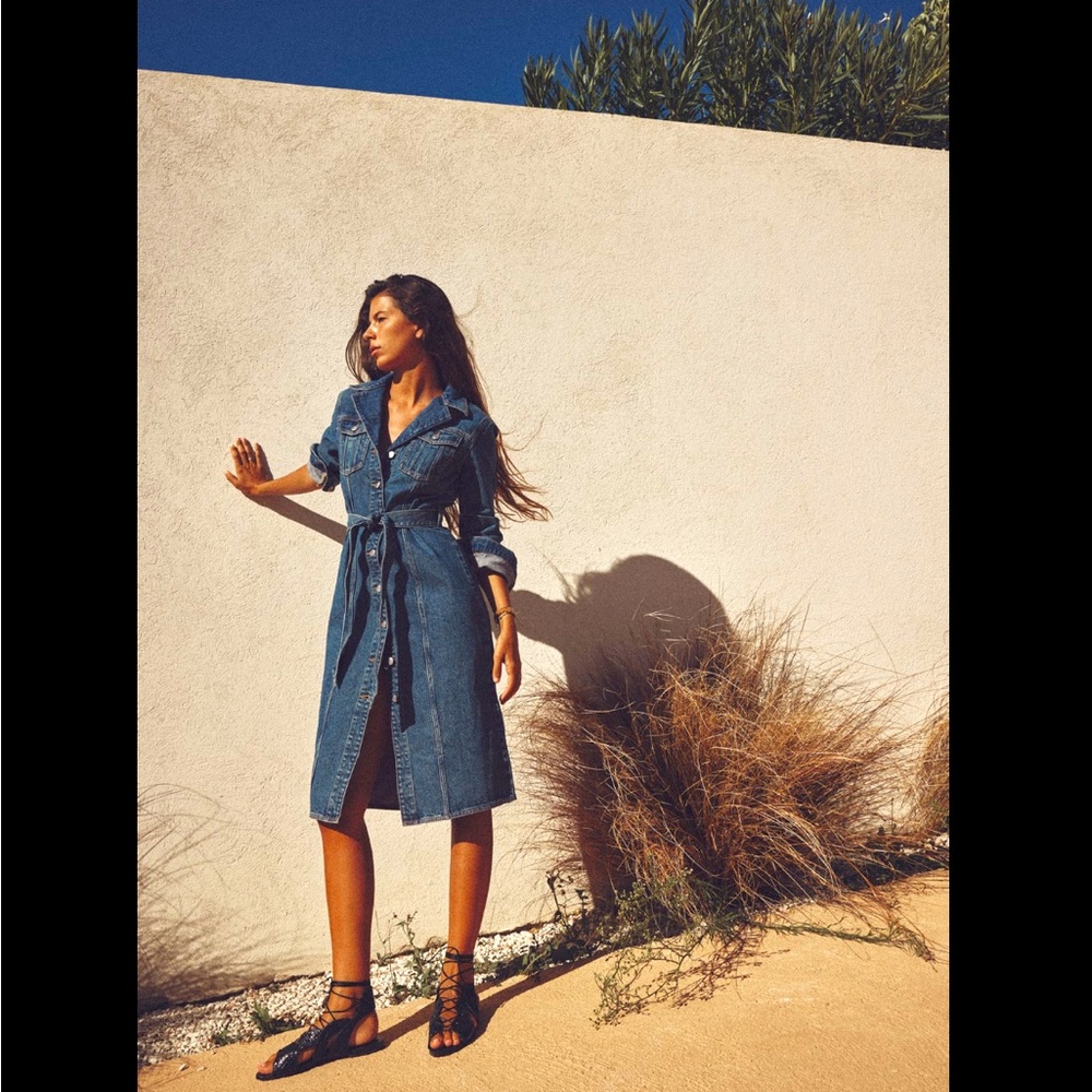 ZW DENIM DRESS WITH POCKETS